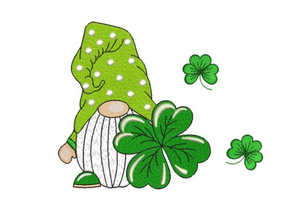 A Cute St. Patrick's Day Gnome Embroidery Design
