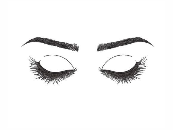 A Designer's Review: The Eyelashes Embroidery File for Seasonal Appeal