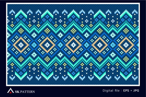 A Designer's Take on Creative Fabrica's Cross Stitch Geometry