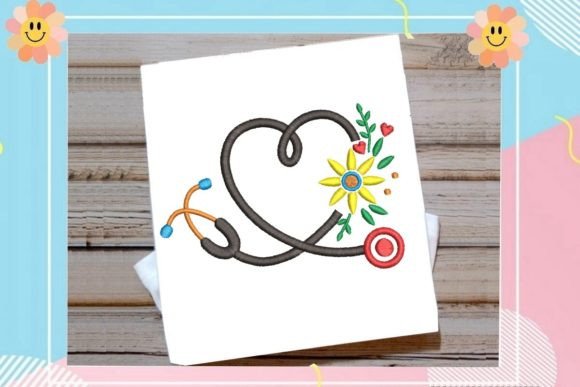 A Heartfelt Review of Stethoscope Heart with Flowers