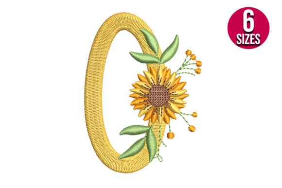 A Sunflower Zero Design for Personalized Embroidery Gifts