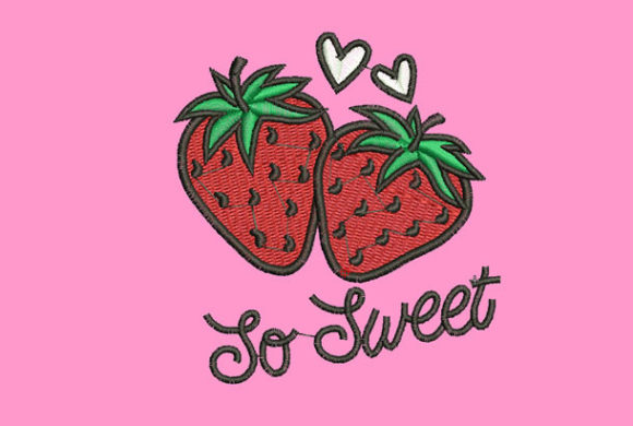 Adding Cute Strawberry to Your Seasonal Embroidery Collection