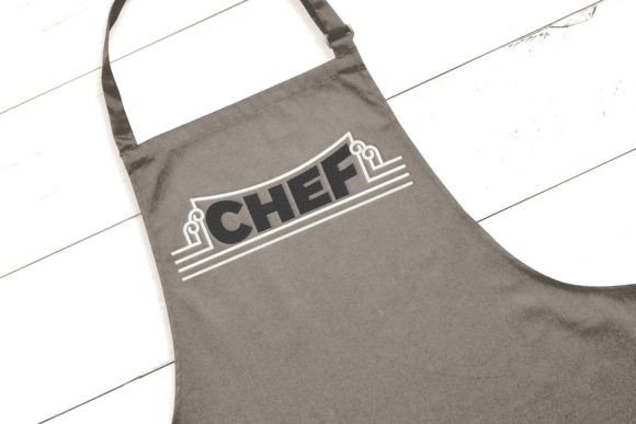 An Art Deco Chef Design for Craft Fair Sales