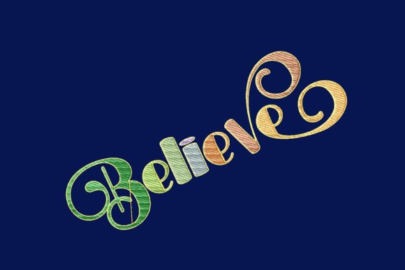 Believe: A Simple, Inspirational Embroidery Design Review