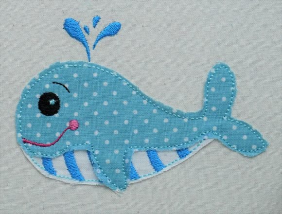 Craft Fair Review: Baby Whale Applique Embroidery Design