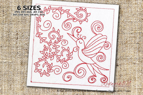 Flying Bird Redwork Design: A Designer's Seasonal Review