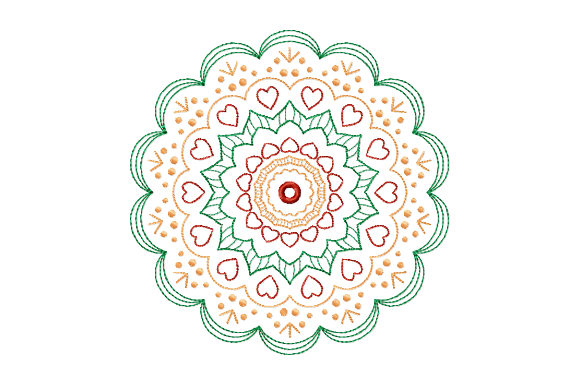 Mandala with Hearts: A Design Review for Gift Crafters