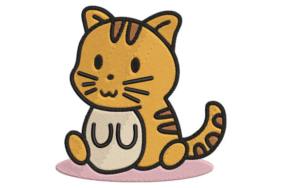 Reviewing the Cute Baby Animal Cat Embroidery Design for Boutique Sweatshirts