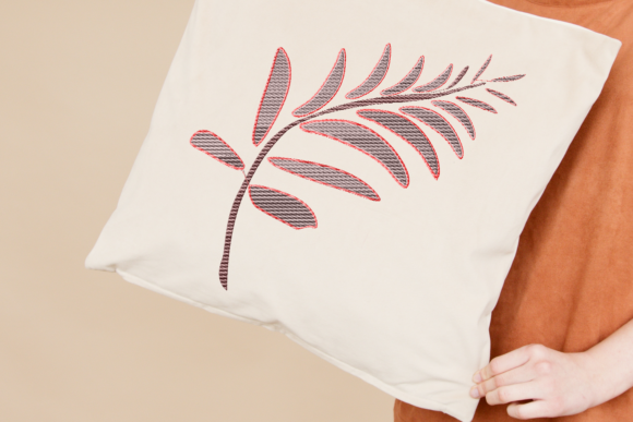 The Brown Marron Leaf Embroidery Design for Craft Fairs